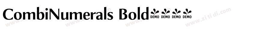 CombiNumerals Bold字体转换 CombiNumerals Bold字体转换